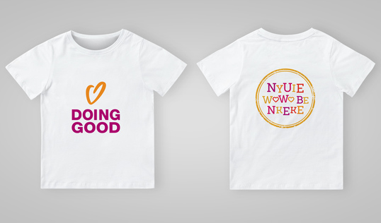 Good Deeds Day T-shirt in Ewé